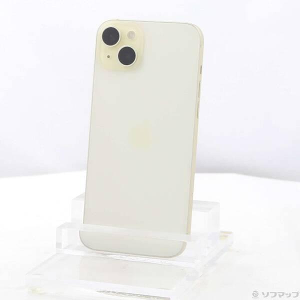 〔中古〕Apple(アップル) iPhone15 Plus 128GB イエロー MU0A3J／A SIMフリー〔262-ud〕 | 