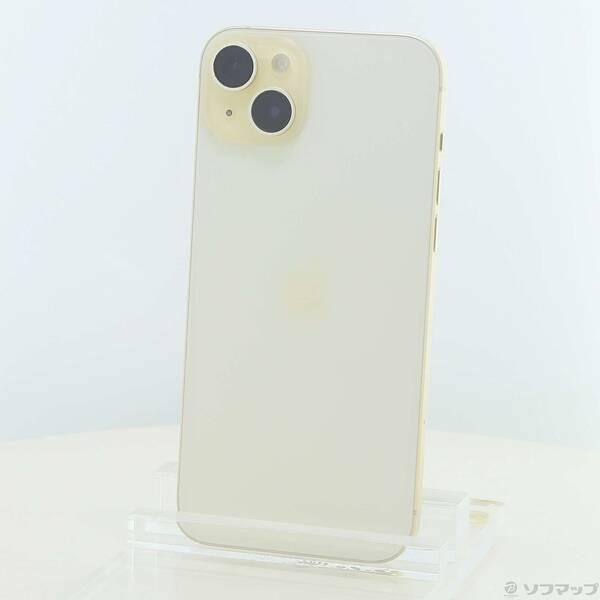 〔中古〕Apple(アップル) iPhone15 Plus 128GB イエロー MU0A3J／A SIMフリー〔276-ud〕 | 