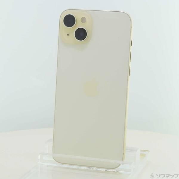 〔中古〕Apple(アップル) iPhone15 Plus 128GB イエロー MU0A3J／A SIMフリー〔258-ud〕 | 