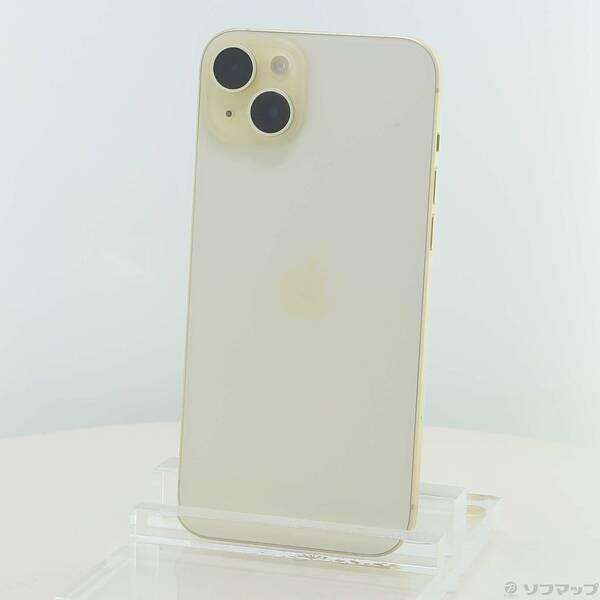 〔中古〕Apple(アップル) iPhone15 Plus 128GB イエロー MU0A3J／A SIMフリー〔305-ud〕 | 