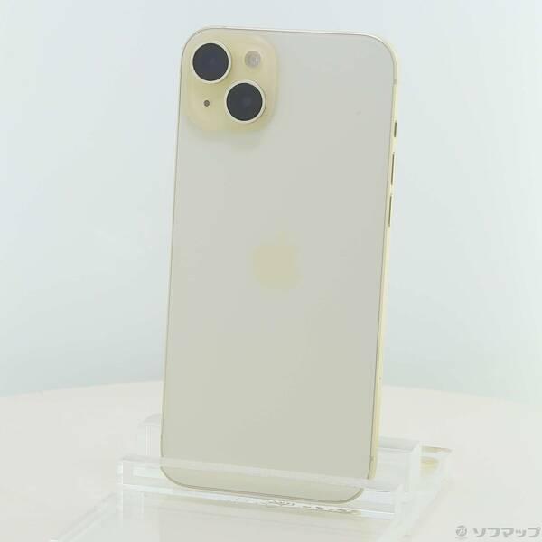 〔中古〕Apple(アップル) iPhone15 Plus 128GB イエロー MU0A3J／A SIMフリー〔198-ud〕 | 