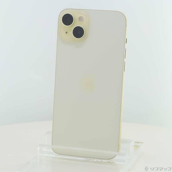 〔中古〕Apple(アップル) iPhone15 Plus 128GB イエロー MU0A3J／A SIMフリー〔269-ud〕 | 