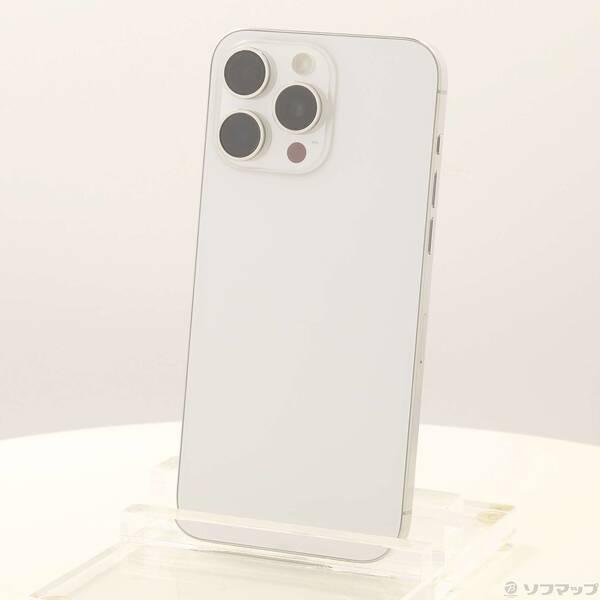〔中古〕Apple(アップル) iPhone15 Pro Max 512GB ホワイトチタニウム MU6V3J／A SIMフリー〔269-ud〕 | 