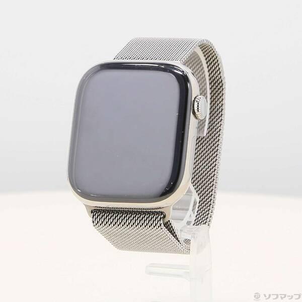 〔中古〕Apple(アップル) Apple Watch Series 10 GPS + Cellular 46mm ナチュラルチタニウムケース ナチュラルミラネーゼループ〔258-ud〕 | 