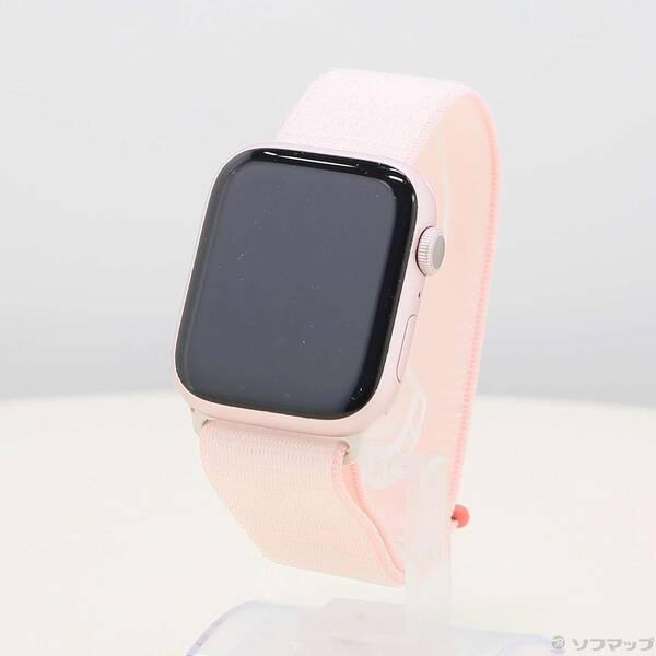 〔中古〕Apple(アップル) Apple Watch Series 9 GPS 45mm ピンクアルミニウムケース ライトピンクスポーツループ〔352-ud〕 | 