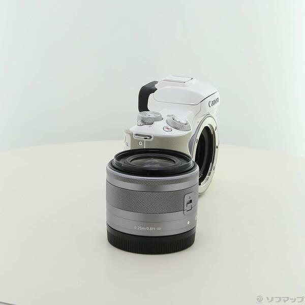 中古〕Canon(キヤノン) EOS Kiss M ホワイト EFM1545 IS STM レンズ