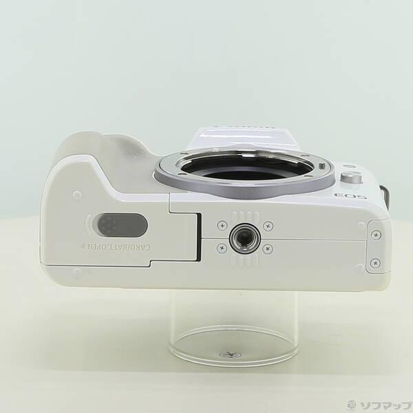 中古〕Canon(キヤノン) EOS Kiss M ホワイト EFM1545 IS STM レンズ