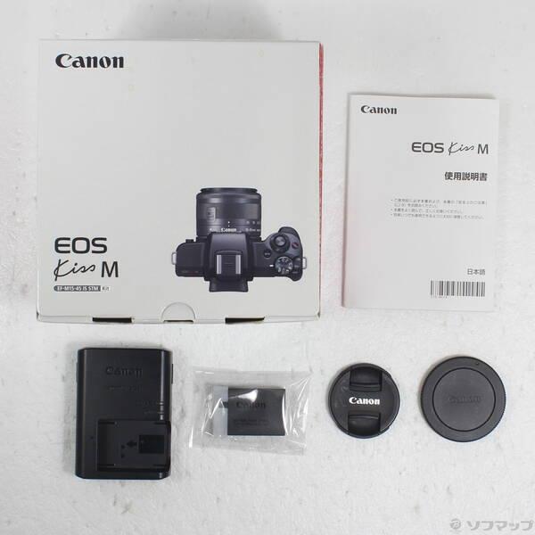 中古〕Canon(キヤノン) EOS Kiss M ホワイト EFM1545 IS STM レンズ