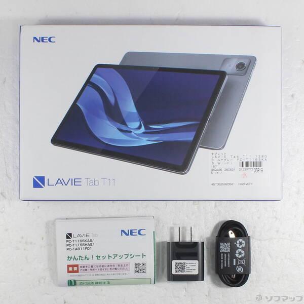 〔中古〕NEC(エヌイーシー) LAVIE Tab T11 128GB ルナグレー PC-T1165KAS Wi-Fi〔344-ud〕 |  | 04