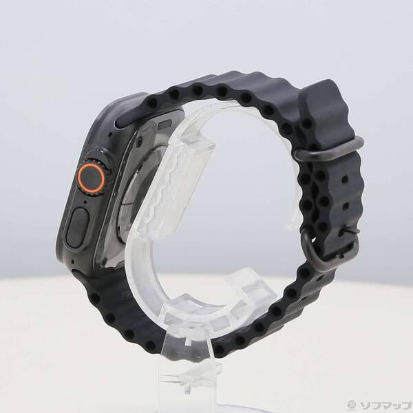 〔中古〕Apple(アップル) Apple Watch Ultra 2 GPS + Cellular 49mm ブラックチタニウムケース ブラックオーシャンバンド〔262-ud〕 |  | 01