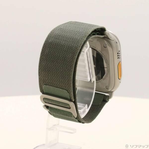〔中古〕Apple(アップル) Apple Watch Ultra GPS + Cellular 49mm チタニウムケース グリーンアルパインループ〔258-ud〕 |  | 02