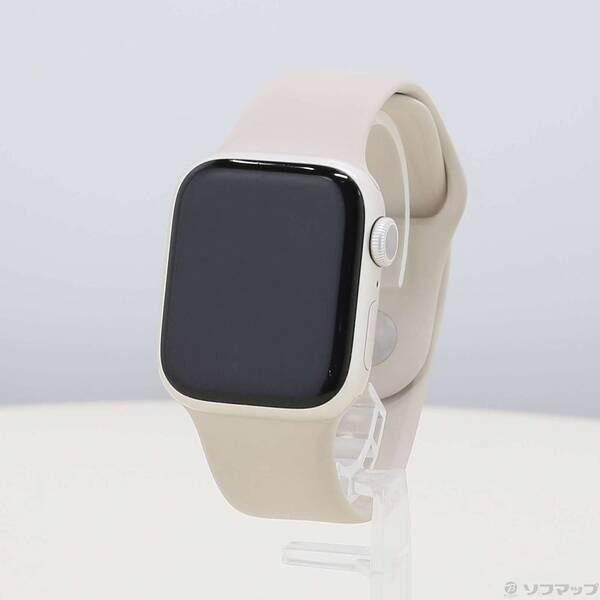 〔中古〕Apple(アップル) Apple Watch Series 9 GPS 41mm スターライトアルミニウムケース スターライトスポーツバンド〔251-ud〕 | 