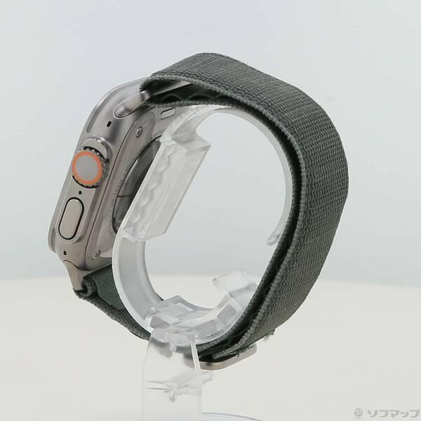 〔中古〕Apple(アップル) Apple Watch Ultra GPS + Cellular 49mm チタニウムケース グリーンアルパインループ〔276-ud〕 |  | 01
