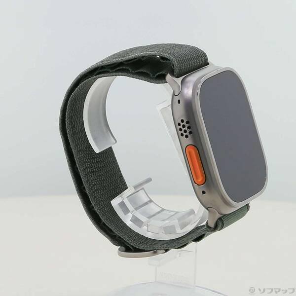 〔中古〕Apple(アップル) Apple Watch Ultra GPS + Cellular 49mm チタニウムケース グリーンアルパインループ〔276-ud〕 |  | 03