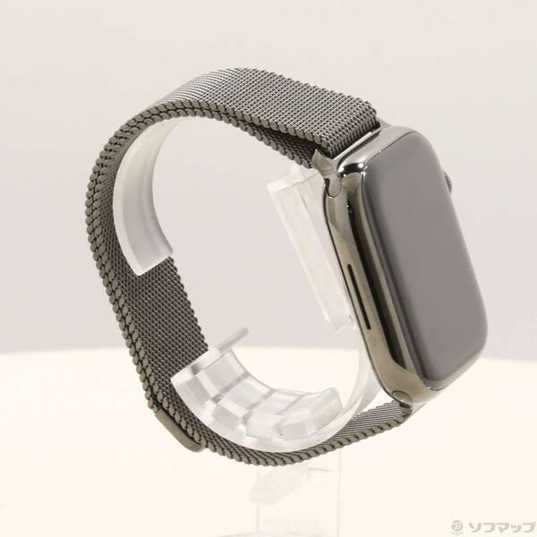〔中古〕Apple(アップル) Apple Watch Series 8 GPS + Cellular 45mm グラファイトステンレススチールケース グラファイトミラネーゼループ〔344-ud〕 |  | 03