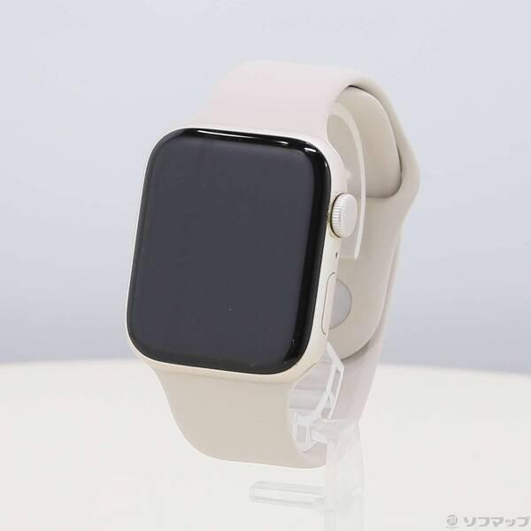 〔中古〕Apple(アップル) Apple Watch SE 第2世代 GPS 44mm スターライトアルミニウムケース スターライトスポーツバンド〔251-ud〕 | 