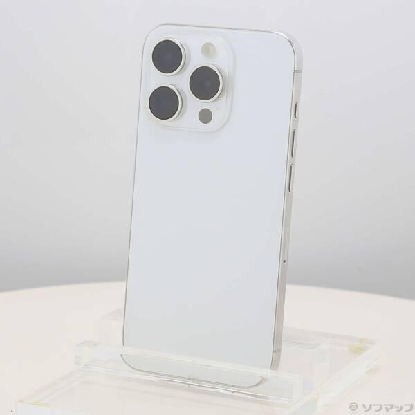〔中古〕Apple(アップル) iPhone15 Pro 256GB ホワイトチタニウム MTUD3J／A SIMフリー〔377-ud〕 | 