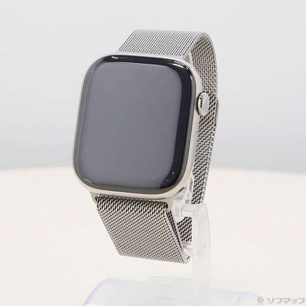 〔中古〕Apple(アップル) Apple Watch Series 10 GPS + Cellular 46mm ナチュラルチタニウムケース ナチュラルミラネーゼループ〔196-ud〕 | 