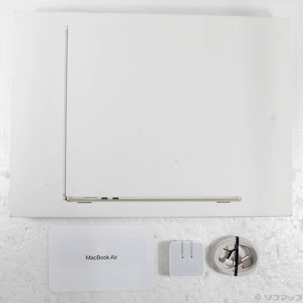 〔中古〕Apple(アップル) MacBook Air 15.3-inch Mid-2023 MQKU3J／A Apple M2 8コアCPU_10コアGPU 24GB SSD256GB スターライト 〔26.3 Tahoe〕〔377-ud〕 |  | 04