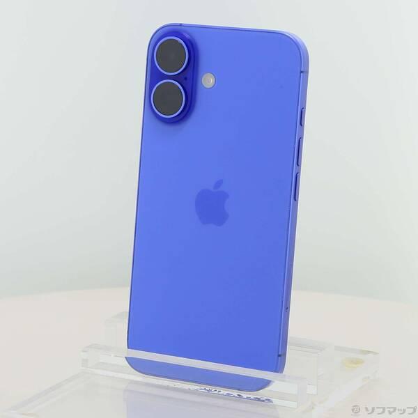 〔中古〕Apple(アップル) iPhone16 128GB ウルトラマリン MYDU3J／A SIMフリー〔297-ud〕 | 