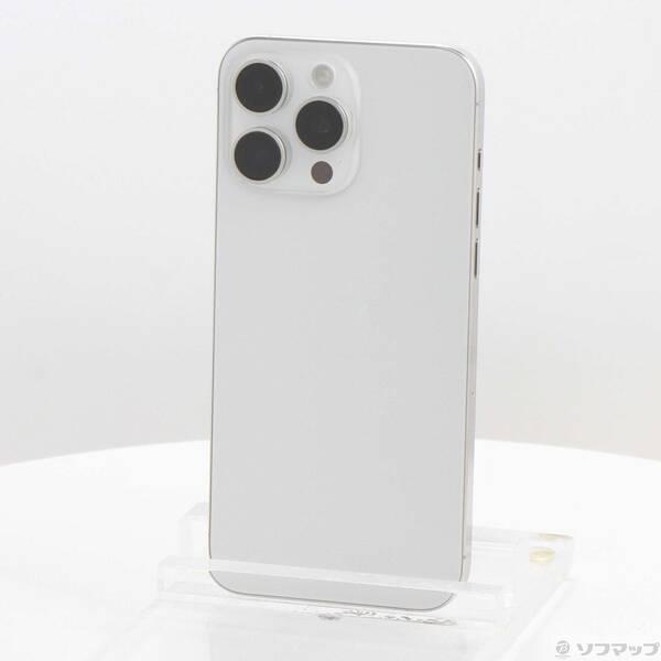 〔中古〕Apple(アップル) iPhone15 Pro Max 256GB ホワイトチタニウム MU6Q3J／A SIMフリー〔262-ud〕 | 