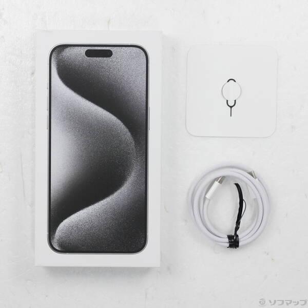 〔中古〕Apple(アップル) iPhone15 Pro Max 256GB ホワイトチタニウム MU6Q3J／A SIMフリー〔262-ud〕 |  | 04