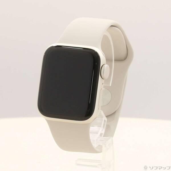 〔中古〕Apple(アップル) Apple Watch SE 第2世代 GPS 40mm スターライトアルミニウムケース スターライトスポーツバンド〔198-ud〕 | 