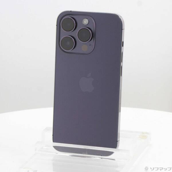 〔中古〕Apple(アップル) iPhone14 Pro 128GB ディープパープル MQ0F3J／A SIMフリー〔377-ud〕 | 