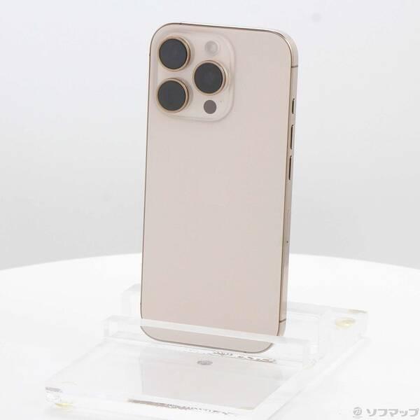 〔中古〕Apple(アップル) iPhone16 Pro 128GB デザートチタニウム MYMX3J／A SIMフリー〔377-ud〕 | 