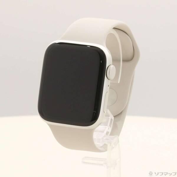 〔中古〕Apple(アップル) Apple Watch SE 第2世代 GPS 44mm スターライトアルミニウムケース スターライトスポーツバンド〔198-ud〕 | 