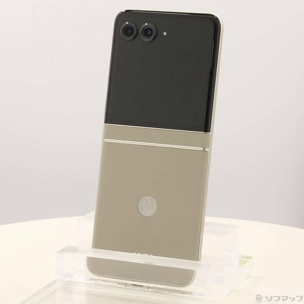 〔中古〕Motorola(モトローラ) motorola razr 50 512GB サンドクリーム PB230001JP SIMフリー〔348-ud〕 | 
