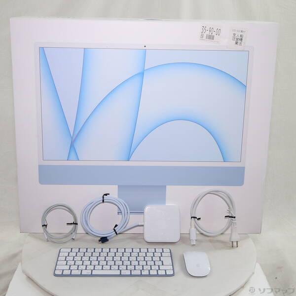 〔中古〕Apple(アップル) iMac 24-inch Mid-2021 MJV93J／A Apple M1 8コアCPU_7コアGPU 8GB SSD256GB ブルー 〔26.3 Tahoe〕〔258-ud〕 |  | 04
