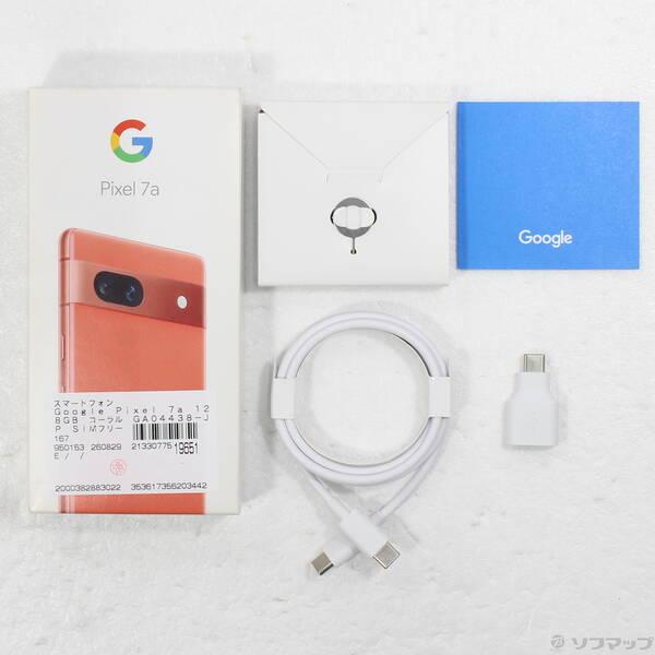 〔中古〕GOOGLE(グーグル) Google Pixel 7a 128GB コーラル GA04438-JP SIMフリー〔258-ud〕 |  | 04