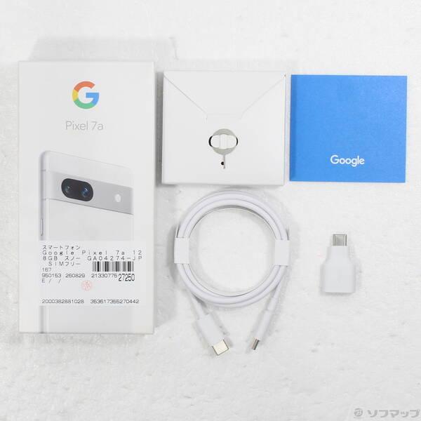 〔中古〕GOOGLE(グーグル) Google Pixel 7a 128GB スノー GA04274-JP SIMフリー〔258-ud〕 |  | 04