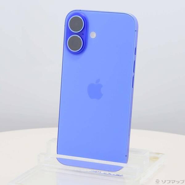 〔中古〕Apple(アップル) iPhone16 128GB ウルトラマリン MYDU3J／A SIMフリー〔377-ud〕 | 