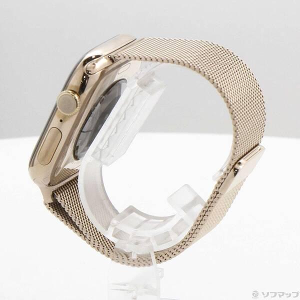 〔中古〕Apple(アップル) Apple Watch Series 10 GPS + Cellular 46mm ゴールドチタニウムケース ゴールドミラネーゼループ〔297-ud〕 |  | 01