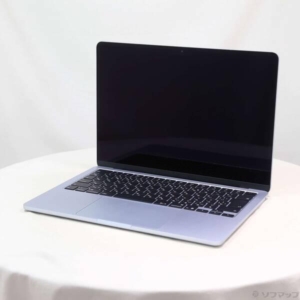 〔中古〕Apple(アップル) MacBook Air 13.6-inch Early-2025 MC6U4J／A Apple M4 10コアCPU_10コアGPU 16GB SSD512GB スカイブルー 〔26.3 Tahoe〕〔297-ud〕 | 