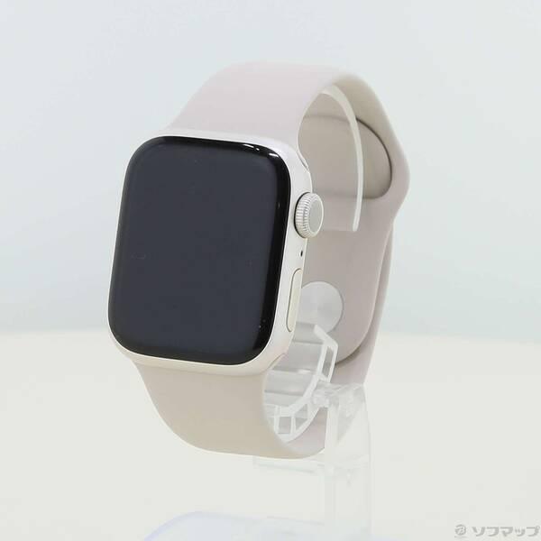 〔中古〕Apple(アップル) Apple Watch Series 9 GPS 41mm スターライトアルミニウムケース スターライトスポーツバンド〔297-ud〕 | 