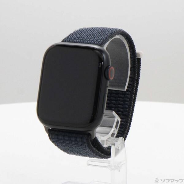 〔中古〕Apple(アップル) Apple Watch Series 9 GPS + Cellular 45mm ミッドナイトアルミニウムケース ミッドナイトスポーツループ〔297-ud〕 | 