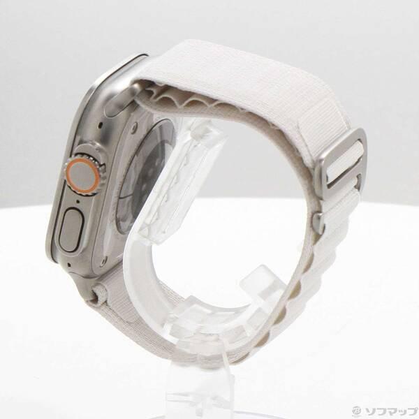〔中古〕Apple(アップル) Apple Watch Ultra GPS + Cellular 49mm チタニウムケース スターライトアルパインループ〔377-ud〕 |  | 01