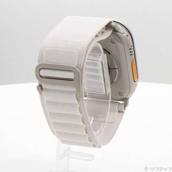 〔中古〕Apple(アップル) Apple Watch Ultra GPS + Cellular 49mm チタニウムケース スターライトアルパインループ〔377-ud〕 |  | 02