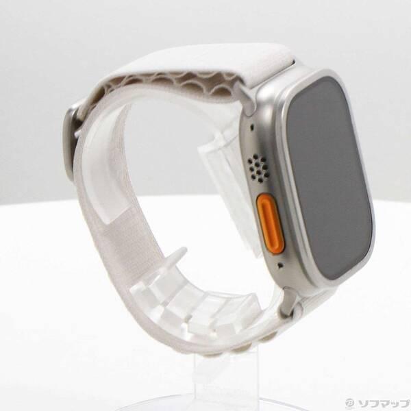 〔中古〕Apple(アップル) Apple Watch Ultra GPS + Cellular 49mm チタニウムケース スターライトアルパインループ〔377-ud〕 |  | 03