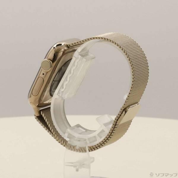 〔中古〕Apple(アップル) Apple Watch Series 11 GPS + Cellular 42mm ゴールドチタニウムケース ゴールドミラネーゼループ〔198-ud〕 |  | 01
