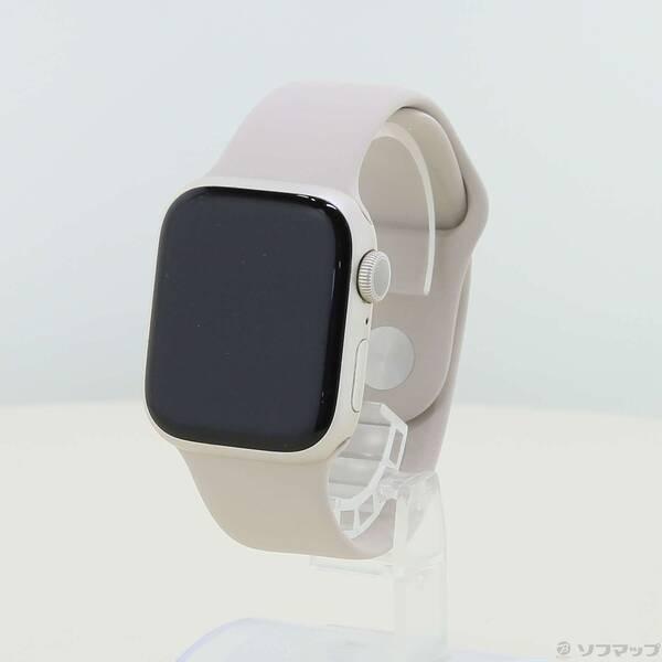 〔中古〕Apple(アップル) Apple Watch Series 8 GPS 41mm スターライトアルミニウムケース スターライトスポーツバンド〔258-ud〕 | 