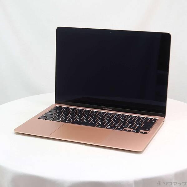 〔中古〕Apple(アップル) MacBook Air 13.3-inch Late-2020 MGND3J／A Apple M1 8コアCPU_7コアGPU 8GB SSD256GB ゴールド 〔26.3 Tahoe〕〔368-ud〕 | 