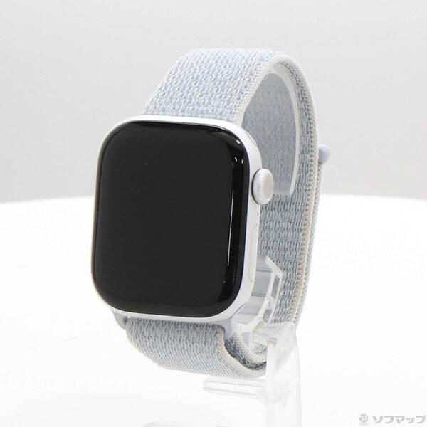 〔中古〕Apple(アップル) Apple Watch Series 10 GPS 42mm シルバーアルミニウムケース ブルークラウドスポーツループ〔344-ud〕 | 