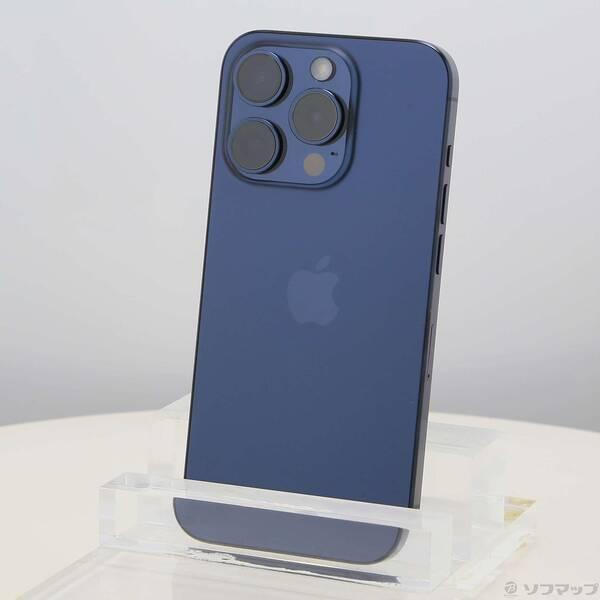 〔中古〕Apple(アップル) iPhone15 Pro 128GB ブルーチタニウム FTUA3J／A SIMフリー〔305-ud〕 | 