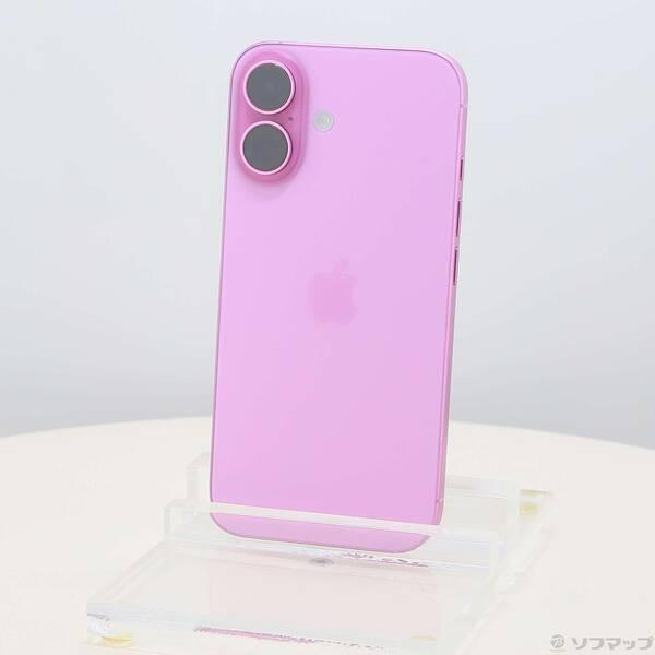〔中古〕Apple(アップル) iPhone16 256GB ピンク MYDY3J／A SIMフリー〔262-ud〕 | 