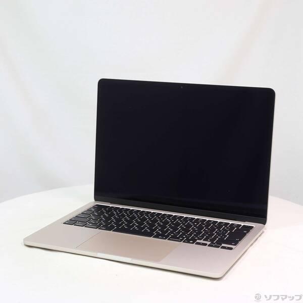 〔中古〕Apple(アップル) MacBook Air 13.6-inch Early-2025 MW103J／A Apple M4 10コアCPU_10コアGPU 16GB SSD512GB スターライト 〔26.3 Tahoe〕〔262-ud〕 | 
