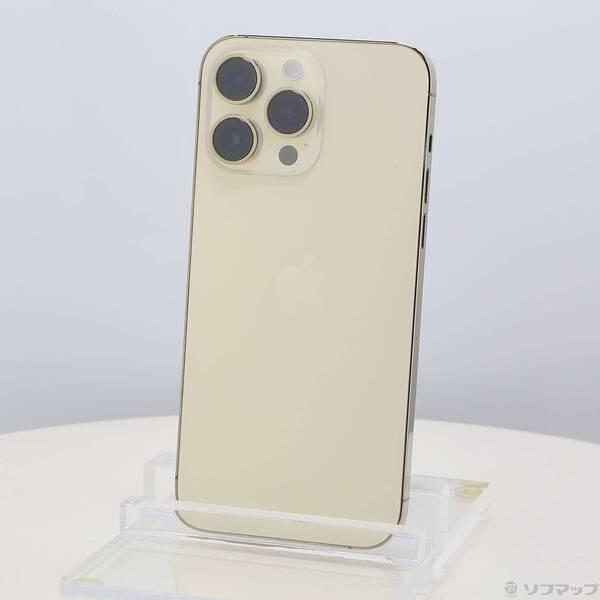 〔中古〕Apple(アップル) iPhone14 Pro Max 256GB ゴールド MQ9D3J／A SIMフリー〔297-ud〕 | 